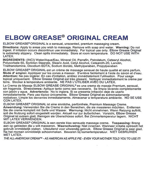 Elbow Grease Original Cream - 9 oz Jar