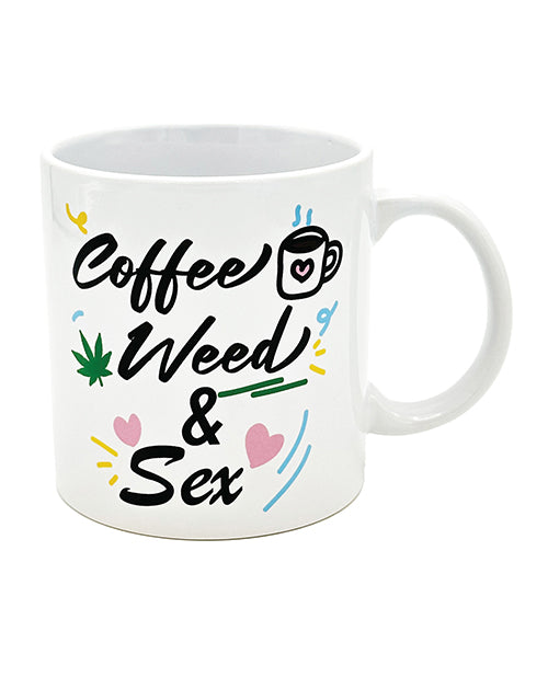 Attitude Mug Coffee, Weed & Sex - 22 oz