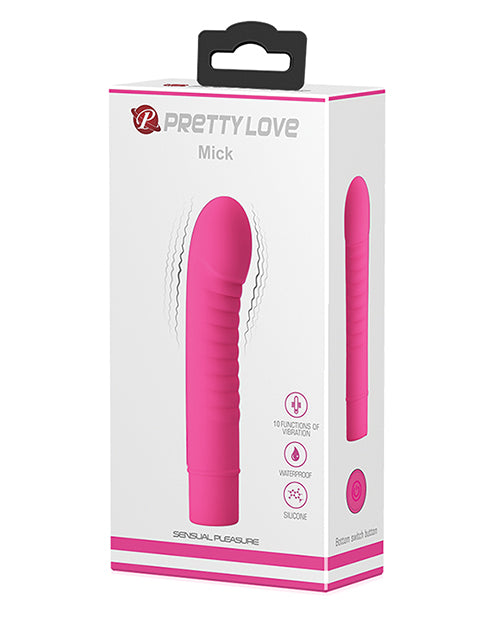 Pretty Love Mick 10 Function Vibrator - Fuchsia