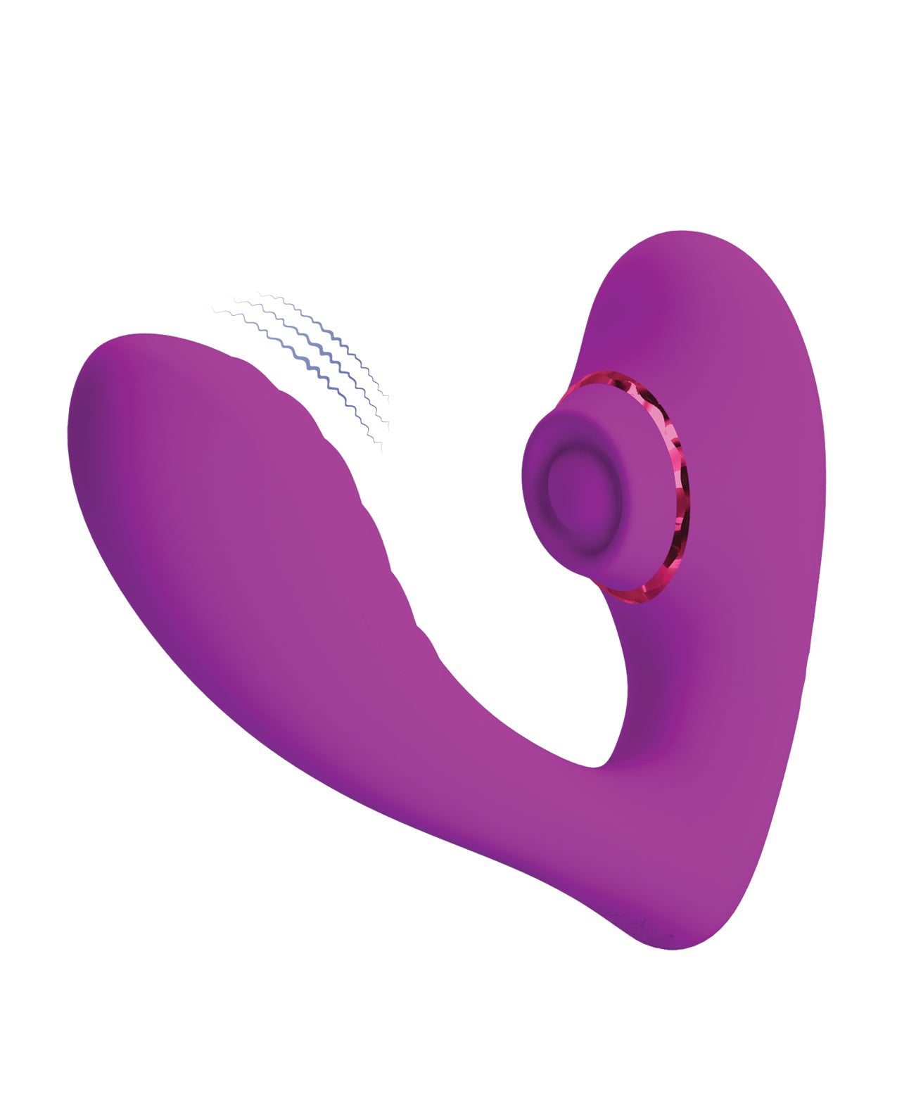 Pretty Love Nauty Thumping & Vibrating Insertable Vibrator - Fushsia