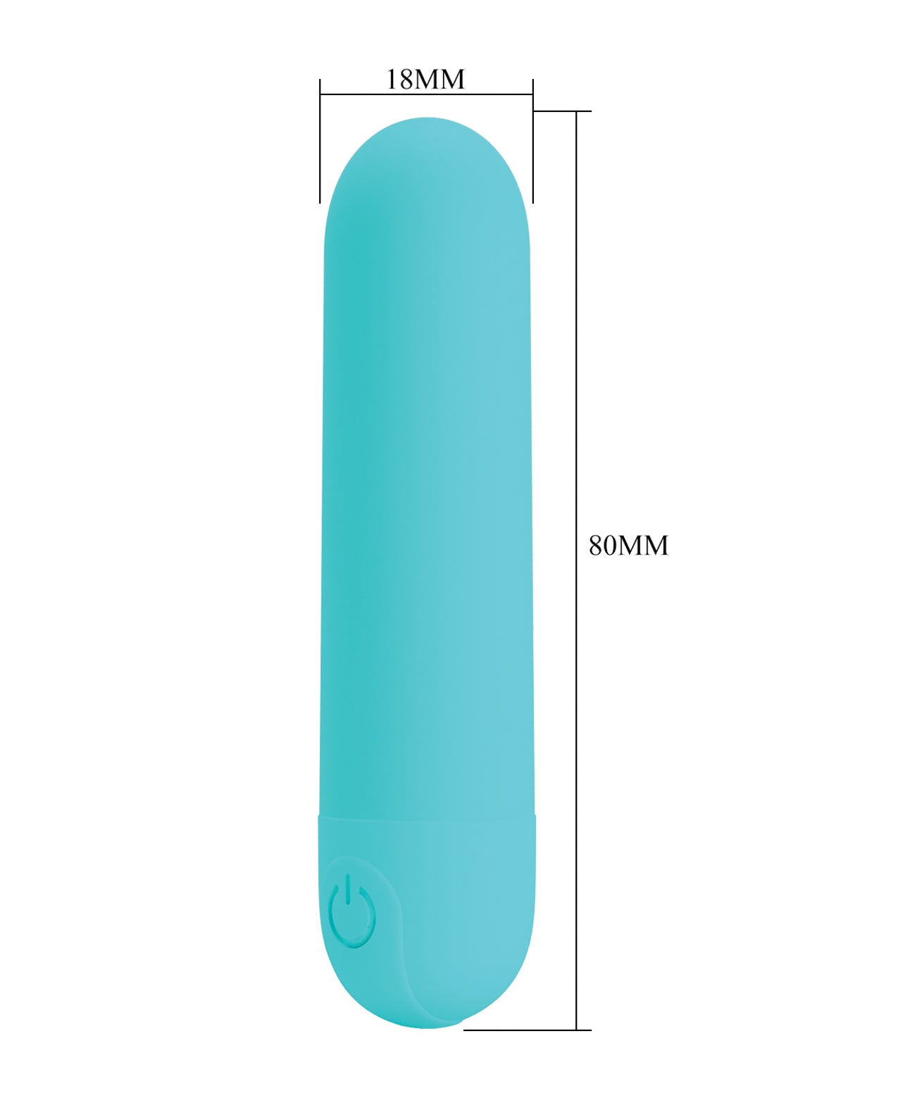 Pretty Love Stefan Mini Massager Bullet - Aqua