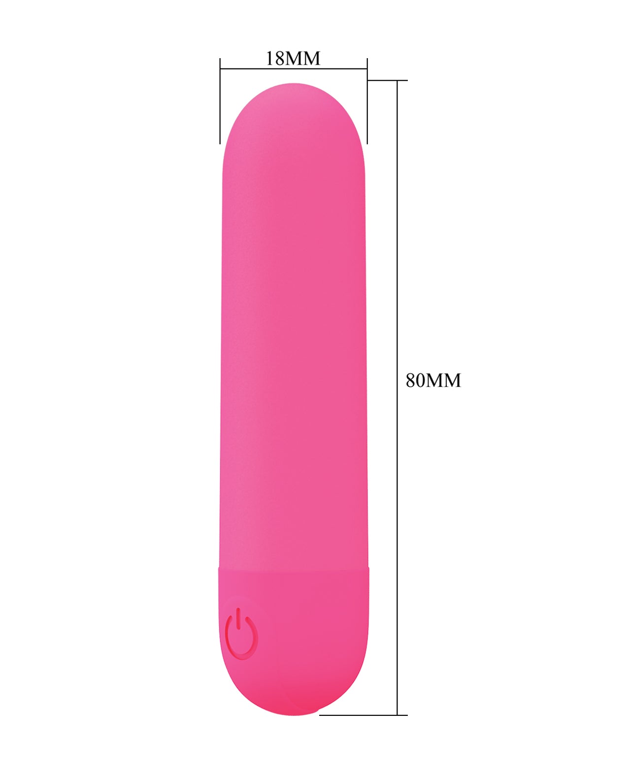 Pretty Love Stefan Mini Massager Bullet - Hot Pink