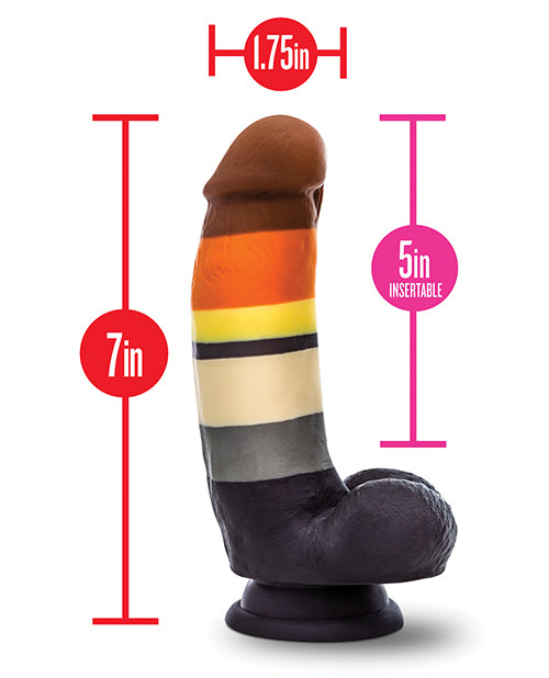 Blush Avant P9 Bear Pride Dildo - Multi Color