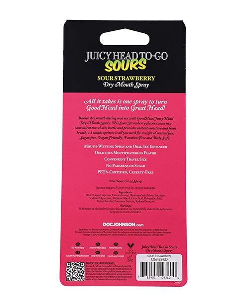 GoodHead Juicy Head Dry Mouth Spray To-Go - .30 oz Sour Strawberry