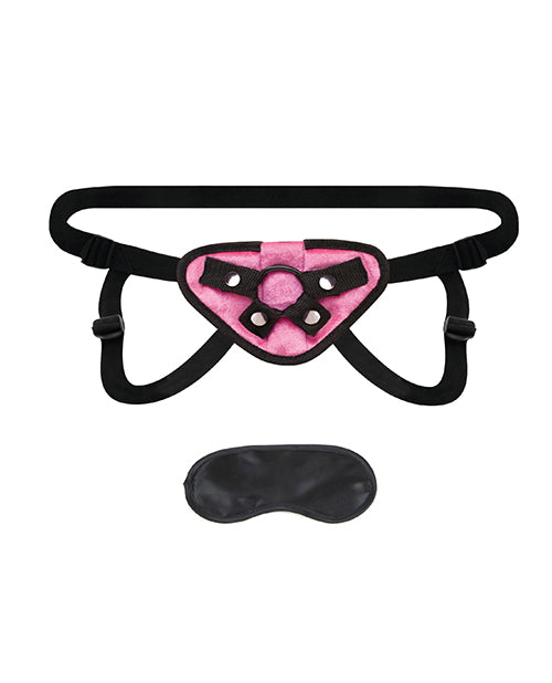 Lux Fetish Strap On Harness - Pink