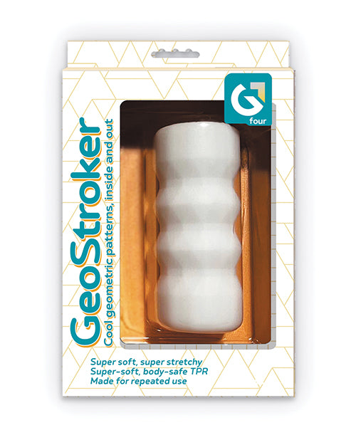 GeoStroker Four 5" Ultra-Soft Stroker - White