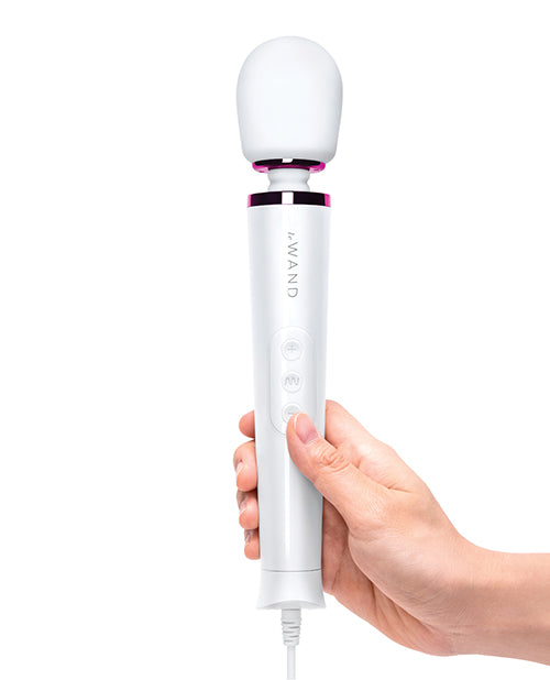 Le Wand Powerful Petite Plug-In Vibrating Massager - White