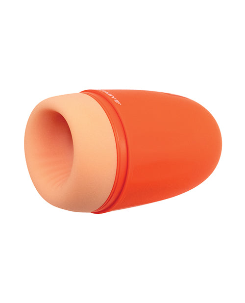 Maxtasy Stamina Master Heat up & Vibrating Stroker - Orange