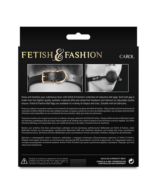 Fetish & Fashion Carol Ball Gag - Black