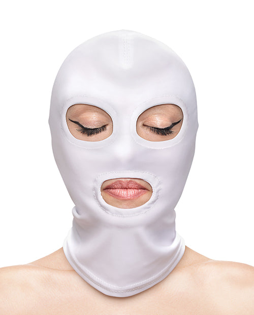 Fetish & Fashion Eyes & Mouth Hood - White