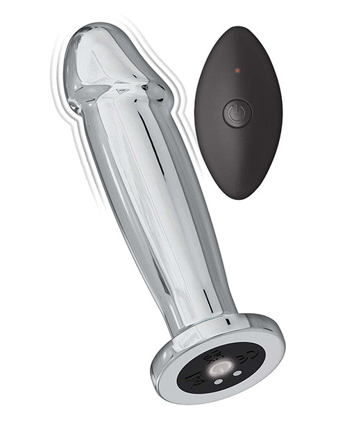 Ass-sation Remote Vibrating Metal Anal Ecstasy - Silver