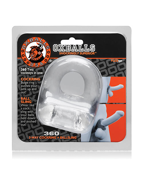 Oxballs 360 Cock Ring & Ballsling - Clear