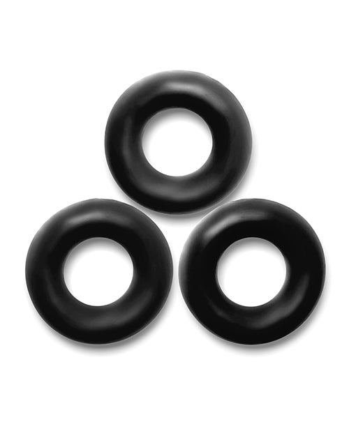 Oxballs Fat Willy 3 Pack Jumbo Cock Rings - Black