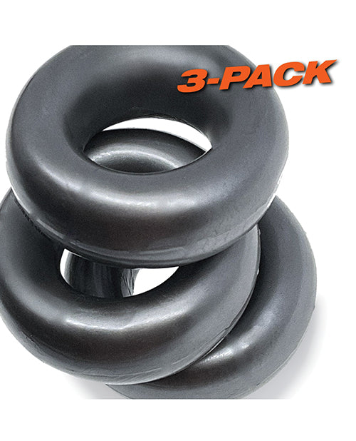 Oxballs Fat Willy 3 Pack Jumbo Cock Rings - Steel