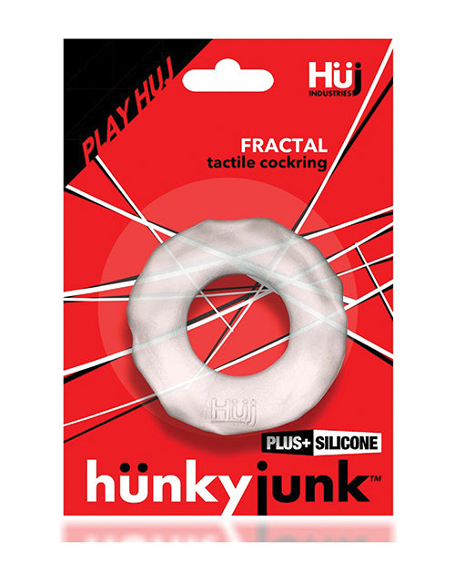 Hunky Junk Fractal Cockring - Clear Ice