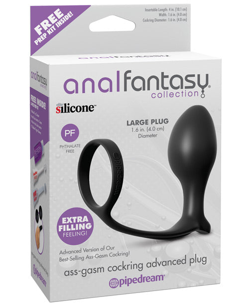 Anal Fantasy Collection Ass Gasm Advanced Plug w/Cockring