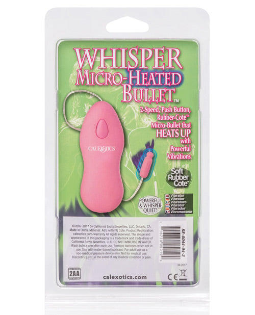 Whisper Micro Heated Bullet - Pink