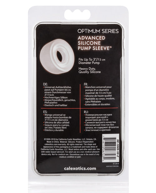 Advanced Silicone Pump Sleeve - Clear