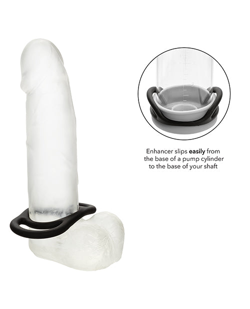 Alpha Liquid Silicone Commander Cock Ring - Black