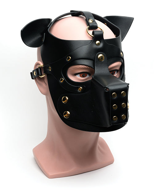 NO ETA 665 Bondage Pup Hood - O/S Black