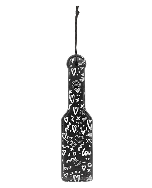 Shots Ouch Love Street Art Fashion Printed Paddle - Black