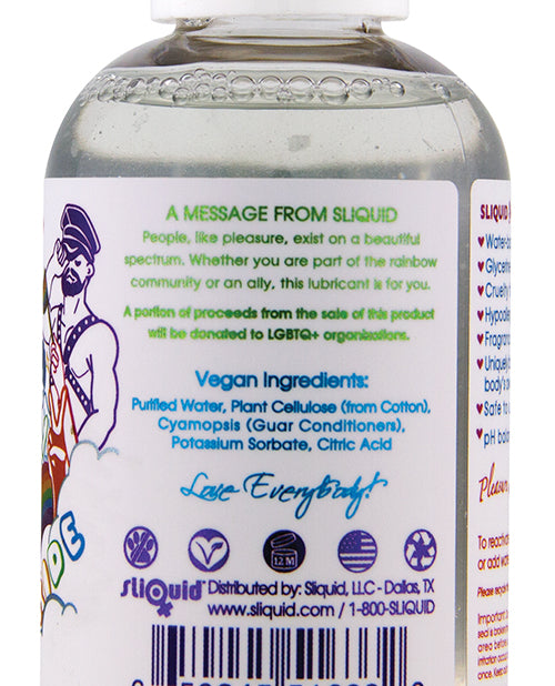 Sliquid Naturals Sparkle Pride Water Based Lube - 2 oz