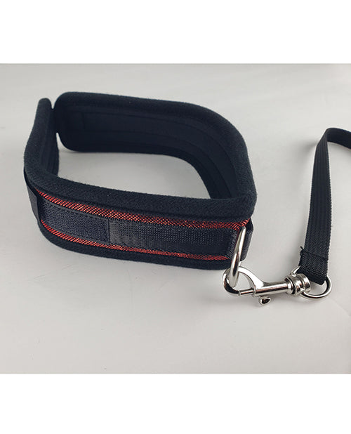 Spartacus Collar & Leash - Neoprene Red