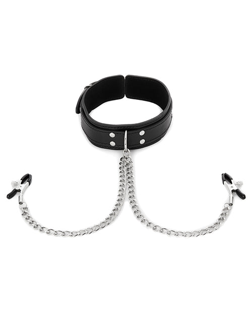 Sex & Mischief Nipple Clamps w/Collar