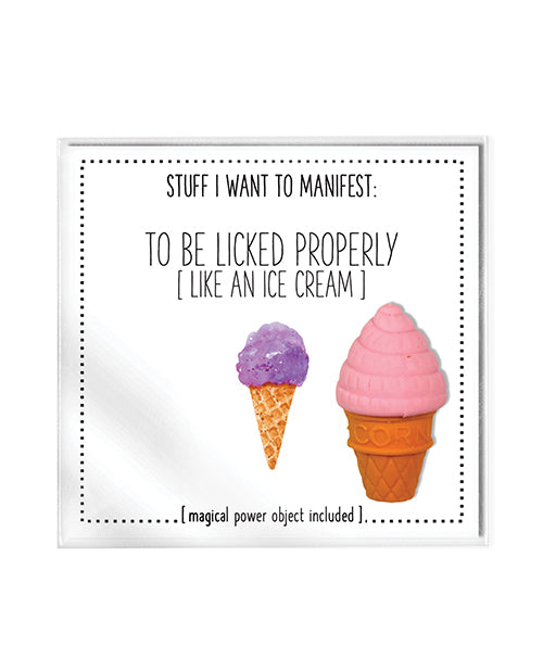 Warm Human To Be Licked Properly Mini Card & Charm