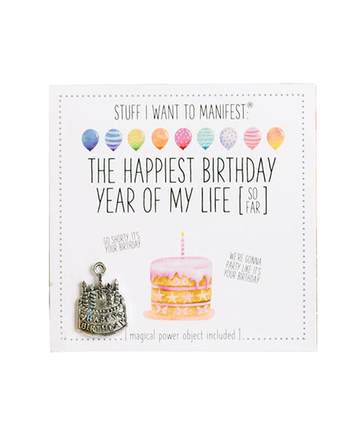 Warm Human The Best Birthday Year of My Life (So Far) Mini Card & Charm