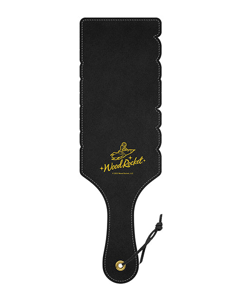 Wood Rocket Fuck You Paddle - Black/Gold