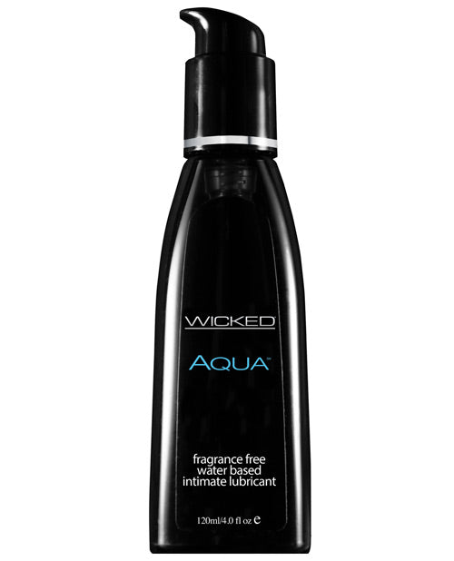 Wicked Sensual Care Aqua Water Based Lubricant - 4 oz Fragrance Free