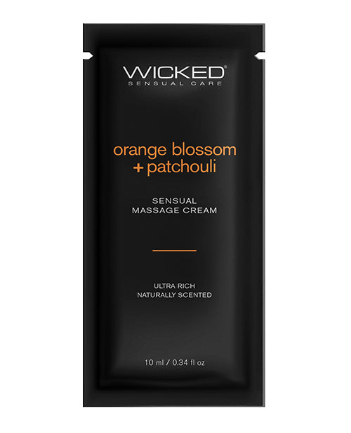 Wicked Sensual Care Orange Blossom & Patchouli Massage Cream  - .34 oz