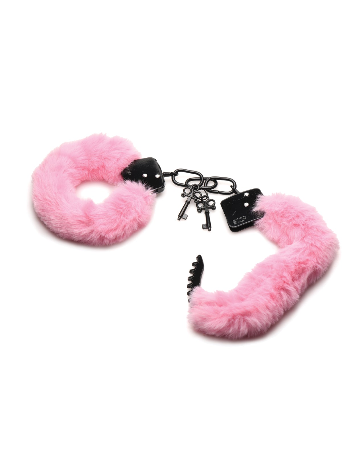 Master Series Cuffed in Furry Handcuffs - Pink