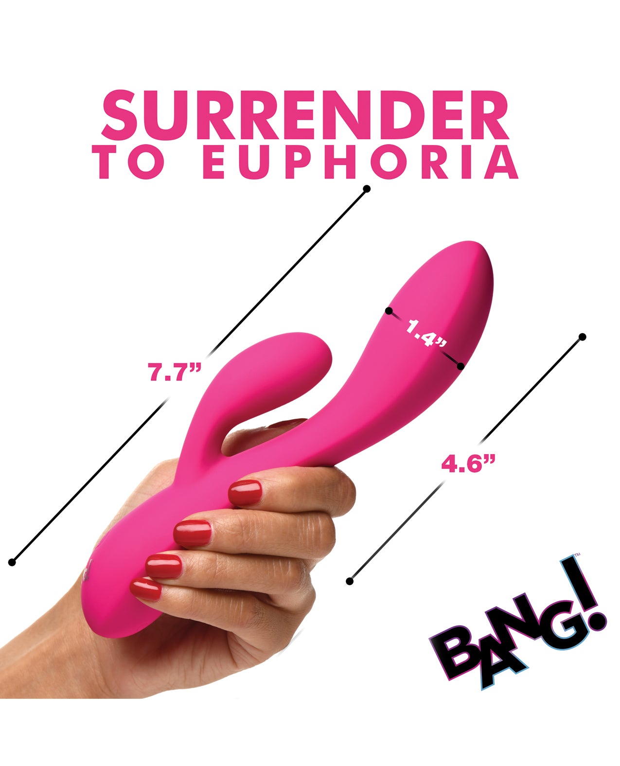 Bang! 10X Flexible Silicone Rabbit - Pink