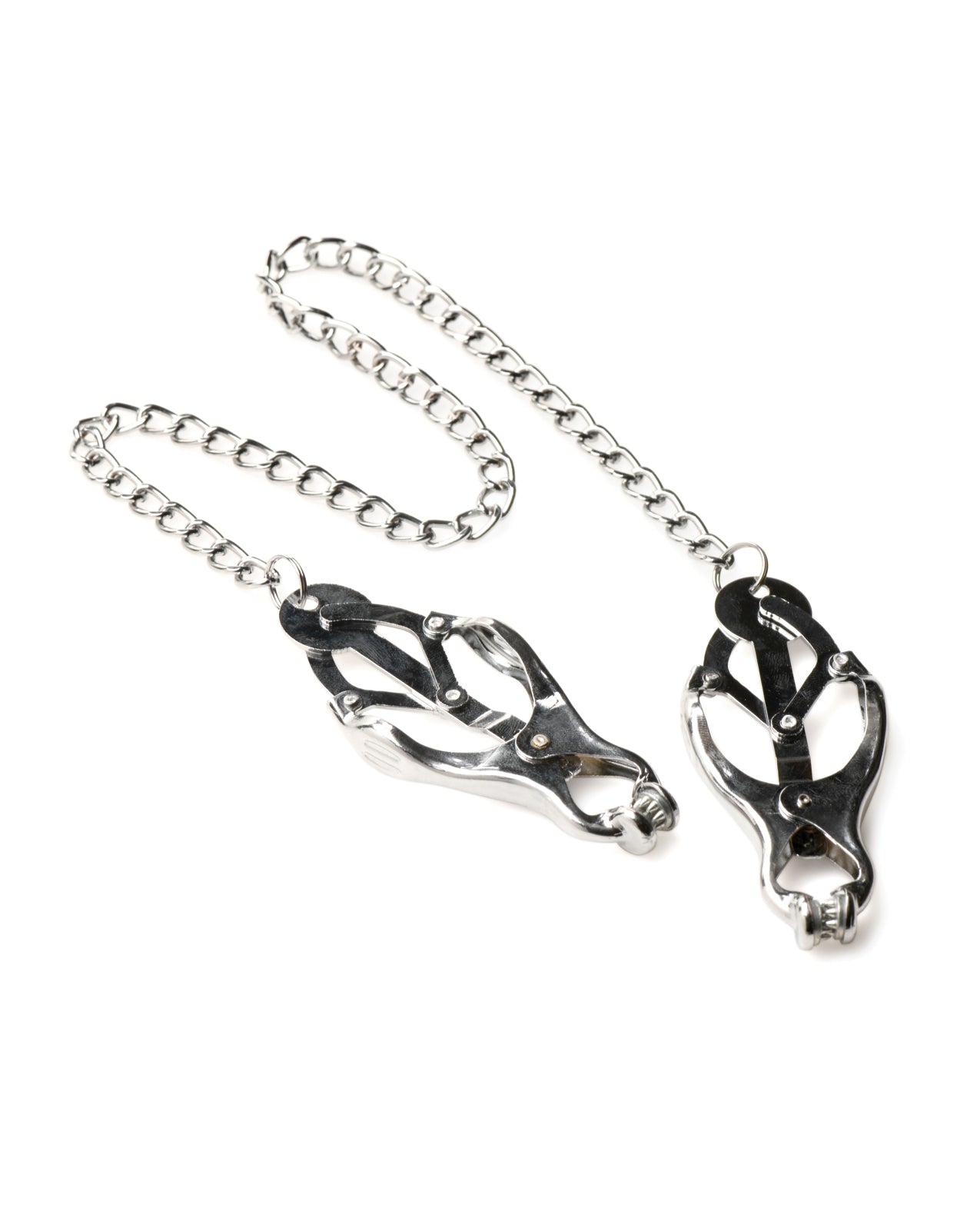 Master Series Tyrant Spiked Clover Nipple Clamps - Silver