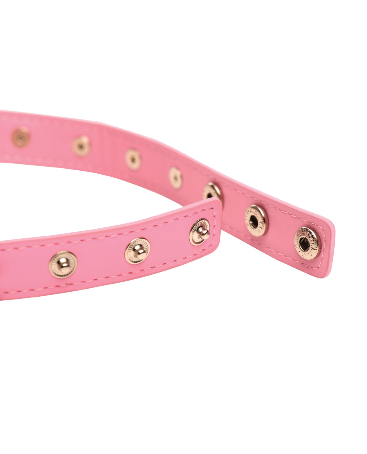 Master Series Spiked Heart Choker - Pink