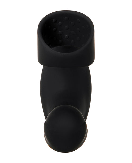 Zero Tolerance Strapped & Tapped Rechargeable Prostate Vibrator - Black